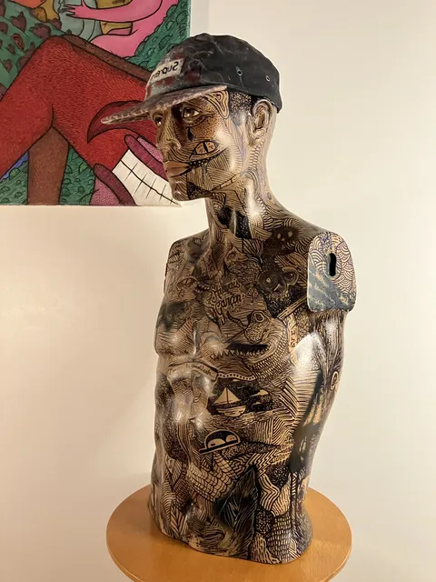 Buste « Le Tatoué » - L’arme de croco