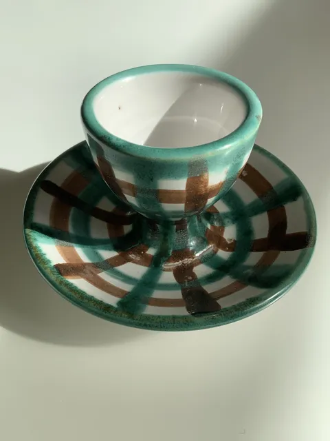 Coquetier en céramique - Robert Picault, Vallauris