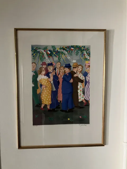 Lithographie « Le soixante-dixième anniversaire » - Lennart JIRLOW