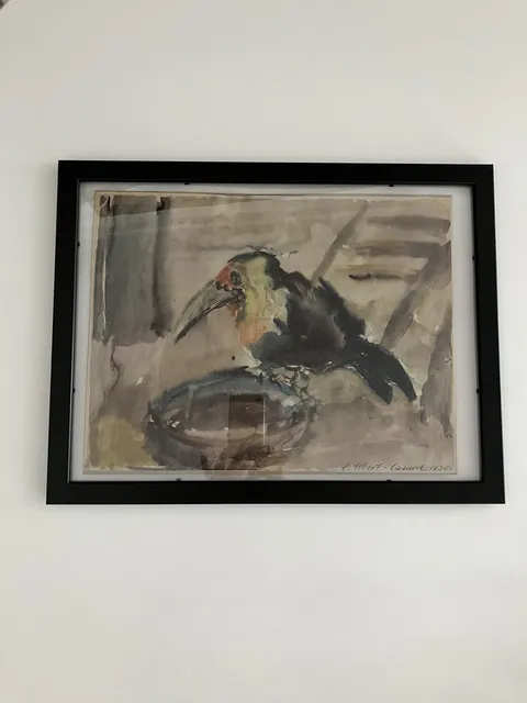 Aquarelle Oiseau 1930 - Lou ALBERT-LASARD