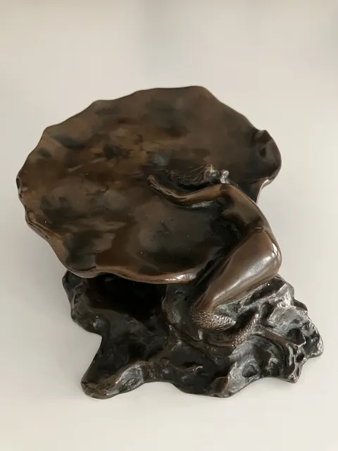 Sculpture en bronze sirène - Clio Hinton Huneker Bracken