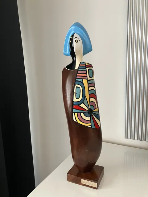 Sculpture figure totémique abstraite - Frank CORONADO