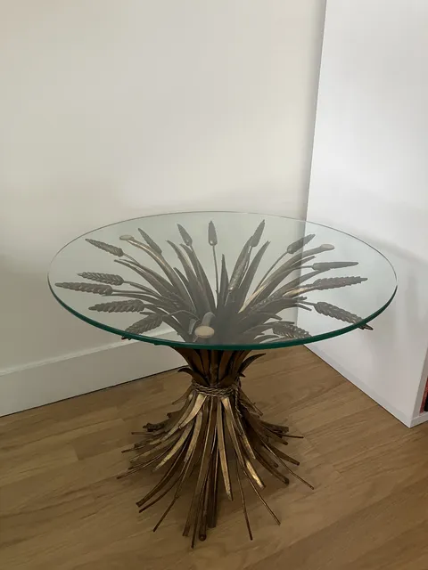 Table basse gerbe d'épis de blé Coco Chanel - Robert Goossens