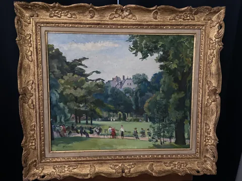 Tableau représentant un Parc parisien - Altmann